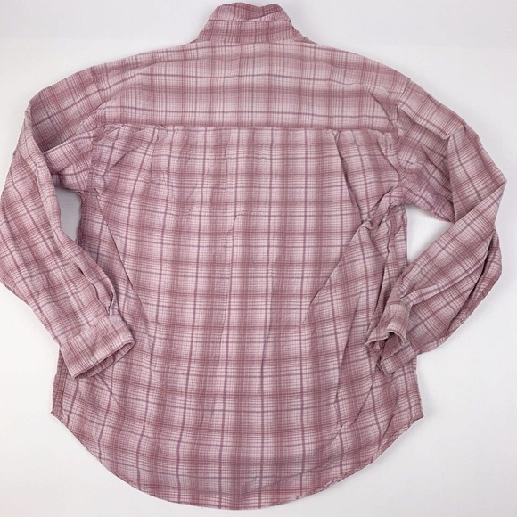 Vintage 90s In Private Purple Plaid Button Up Long Sleeve Shirt Mens Large - Picture 8 of 8